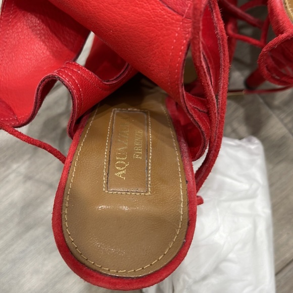Aquazzura Red suede sandal - Picture 6 of 7